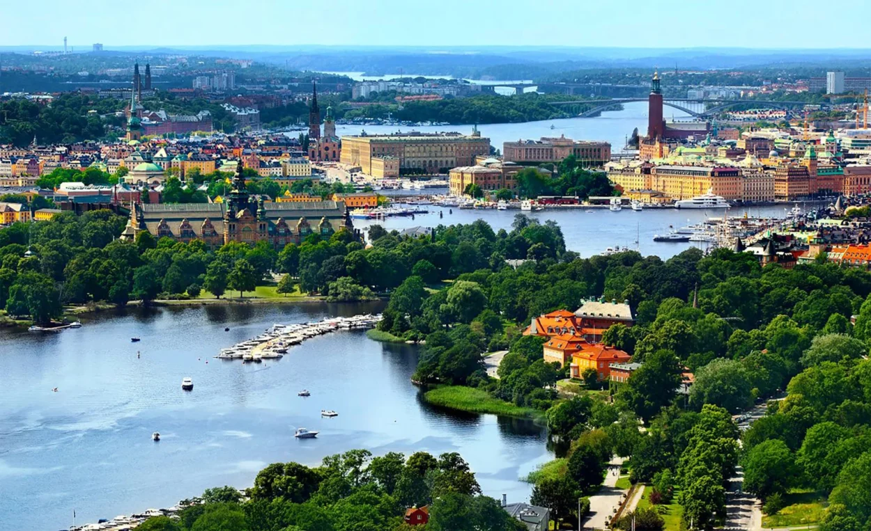 Överblicks vy över Stockholm