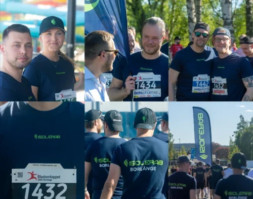 Isolerabs medarbetare på Blodomloppet 2025