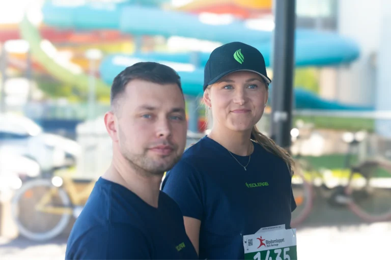 Två medarbetare från Isolerab deltar i blodomloppet 2025